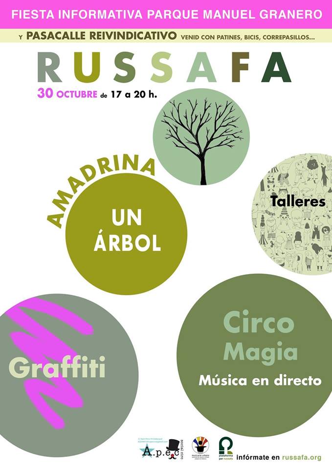 Fiesta informativa del 30 de octubre. De 17 a 20h.